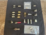 Ham & Cb Radio Connector Lot Amphenol 83-1SP Elbow SO-239 Female Pin. Fixed Price $22.00.