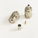 1PC Uhf Female Jack SO239 Rf Coax Crimp For RG58 Straight. Fixed Price $7.46.