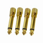 Bnafes 1/4 Mono To 1/8 Adapter, 6.35MM Ts Plug 3.5MM Female Gold. Fixed Price $14.99.