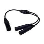 Wirenest Ga Twin Plug To Airbus 5 Pin Xlr Headset Adapter - Dual General Avia.... Fixed Price $54.03.