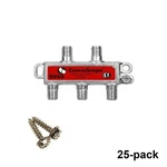 Commscope SV-4G Coaxial 5-1000MHZ 4-WAY Splitter 25 Pack. Fixed Price $34.95.