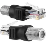 Rf To RJ45 Converter Adapter, 2 Pack Female Ethernet Black. Fixed Price $13.99.