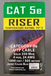 Shaxon 1000FT CAT5E Bulk Ethernet Cable - Solid Bare Copper Listed Riser. Fixed Price $79.95.
