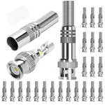Daiertek 24PCS RG59 RG6 Bnc Connectors Male Solderless Compression. Fixed Price $19.06.