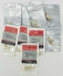 Lot Of 9 Radioshack Gold-plated QS-56 F-connectors, Pack 2, #278-0282. Fixed Price $15.99.