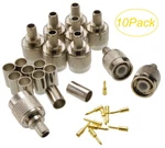 10-PACK Tnc Male Crimp/solder Type 50OHM Connectors For RG8X, LMR240 Coax Wire. Fixed Price $25.95.