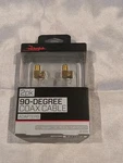 Rocketfish 90-DEGREE Coax Cable Adapters Gold Plated Pack RF-G1312 New. Fixed Price $12.00.