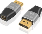 Duttek 8K Displayport To Mini Adapter, 32.4GBPS Male. Fixed Price $21.83.