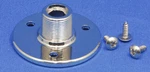 Chrome Threaded Microphone Table/surface Mount Flange 5/8"-27 Male. Fixed Price $9.99.