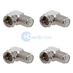 4X F Type Right Angle 90 Degree Connector Adapter Plug Coaxial Hd RG59 RG6. Fixed Price $10.69.