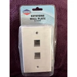 Shaxon Keystone Wall Plate 2 Port White 5 Pack Network Ethernet Jack Cover. Fixed Price $12.99.