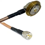 RG142 Nmo 3/4 Inch Mount To Mini Uhf Male Rf Cable Rapid-ship Lot. Fixed Price $71.19.