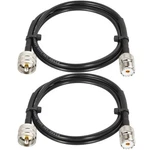 Mookeerf PL-259 Uhf Cb Coax Cable 3FT, RG58 To Female Low Los.... Fixed Price $23.05.