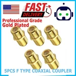 5PCS Type Coaxial Cable Coupler Female Jack Adapter Connector Us Ship. Fixed Price $7.95.