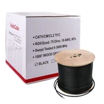 Five Star RG6 Quad Shield Coaxial Cable, 18AWG, 75 Ohm, 1000 Ft Spool, Etl Li.... Fixed Price $150.41.