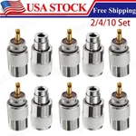 2-10 Set Uhf PL259 Male Solder Connector For RG8/RG8U/RG58/RG213/RG142/LMR400. Fixed Price $7.96.