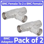 Pack Bnc To 2X Adapter Female Cable Splitter 3 Way Coaxial Coupler. Fixed Price $11.19.