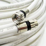 200FT Perfect Vision 3GHZ Solid Copper 75 Ohm Coaxial RG6 Directv Approved Cable. Fixed Price $24.00.