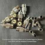 10 Amphenol PL-259 Connectors + UG-176 Reducers RG-8 213 LMR-400 Ham Cb Radio. Fixed Price $39.85.