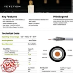Yotetion 75 Ft RG6 Coaxial Cable Tv Internet Double Shielded. Fixed Price $34.99.