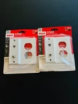 Lots Of 2 - Rca 3 Way Coax, Phone And Duplex Outlet Wall Plate Upc 044476060816. Fixed Price $17.88.