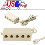 Hq Steren 5WAY Outlet 4C RJ11 Telephone Modular Jack Line Splitter Adapter. Fixed Price $9.88.