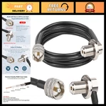 6FT RG58 Uhf Coax Cable Right Angle PL259 To SO239 Bulkhead Mount For Cb Antenna. Fixed Price $25.99.