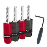 Audioquest Suregrip 300 Bananas Silver Set Of 4. Fixed Price $89.95.
