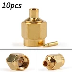 10PCS Connector Sma Male Plug Solder RG402 0.141" Semi-rigid Cable Straight New. Fixed Price $11.99.