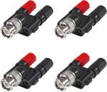 Diann 4PCS Bnc Plug 2X 4MM Dual Banana Female Connector Adapt. Fixed Price $12.95.