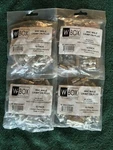 Bnc Wbox 10 Pack Male Crimp On Plug RG-58, 59, 6 Pvc/plenum New Lot Of 4. Fixed Price $5.00.