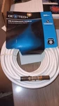 Ce Tech 50 Ft. RG-6 Quad Shielded Coaxial Cable White. Fixed Price $10.99.