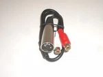 Philmore 44-175 12" Microphone Cable 3 Pin Xlr To Rca Female Stereo Jacks. Fixed Price $15.95.