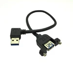 Panel- Mount Usb 3.0 Extension Cable, Haokiang 1 FT/30CM 90 Degree Right Angl.... Fixed Price $19.48.