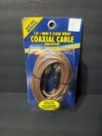 Barjan 12' Plug To Coaxial Cable Item 300-12C Mini 8 Clear Wrap. Fixed Price $13.99.