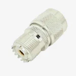 SO-239 / Female Uhf To "n" Adapter, Silver Teflon Or Nickel, Quality Counts. Fixed Price $17.95.