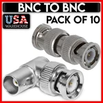 10PCS Bnc Connector Coax Cable Straight Coupler Right Angle Adapter. Fixed Price $17.49.