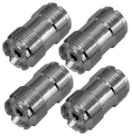 4 Lot Workman Dfa Cb Radio Double Female Barrel UHF/SO-239 Coax Cable Connectors. Fixed Price $25.95.