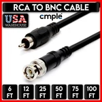 Bnc To Rca Cable RG59U 75OHM Coaxial Cord Camera Cctv Adapter. Fixed Price $20.99.