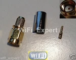 100 Rp-sma Plug Female Pin Crimp For RG-8X LMR240 RG8X Cable Rf Connector. Fixed Price $149.99.
