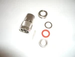Ef Johnson 134-0216-016 Male Clamp-on Antenna Connector For RG-8 Coax Cable. Fixed Price $11.95.