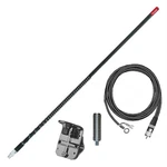 Firestik 3FT Ngp Cb Antenna Kit Single Mirror Mount Black FG3648B. Fixed Price $94.67.