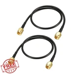 Uxcell Sma Male To 1FT RG174 Cable 2PCS. Fixed Price $25.99.