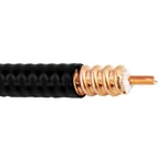 100' Commscope FSJ4-50B 1/2 Inch Corrugated Copper Foam Coaxial Cable Black. Fixed Price $300.00.