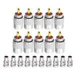 10PACKS PL-259 Uhf Male Solder Connector Plug With Reducer For RG8 Coax Cable. Fixed Price $14.71.
