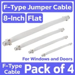 4 Pack 8" F-type Coaxial Cable Jumper Flat Connector Cord For Windows Doors. Fixed Price $13.19.