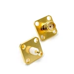 Flange Mount Sma Female Jack Rf Panel Connector 4 Hole Solder Cup. Fixed Price $5.89.