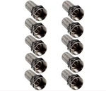 10 Lot Type RG6 Twist Coaxial Cable Rf Connector Plug Antenna Cctv. Fixed Price $7.98.