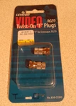 Leviton Video RG59 Twist-on "f" PLUGS/1 PKG/2CT/NEW Pkg/free Shipping. *d. Fixed Price $5.99.