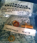 PE4119 Pasternack PE-4119 Sma Female Bulkhead Connector Solder Gold. Fixed Price $6.53.